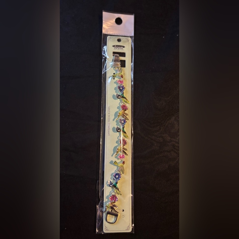 Multi Color Bird and Flower Bracelet